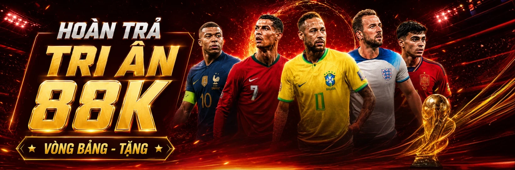 11WIN Phát Thưởng Độc Quyền World Cup - Tri Ân Vòng Bảng Tặng 88K